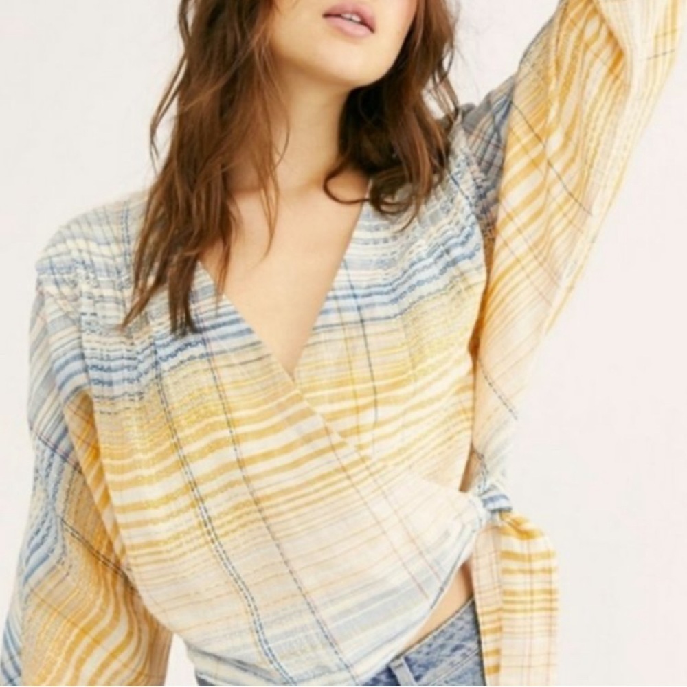 We the Free cotton Wrap Blouse